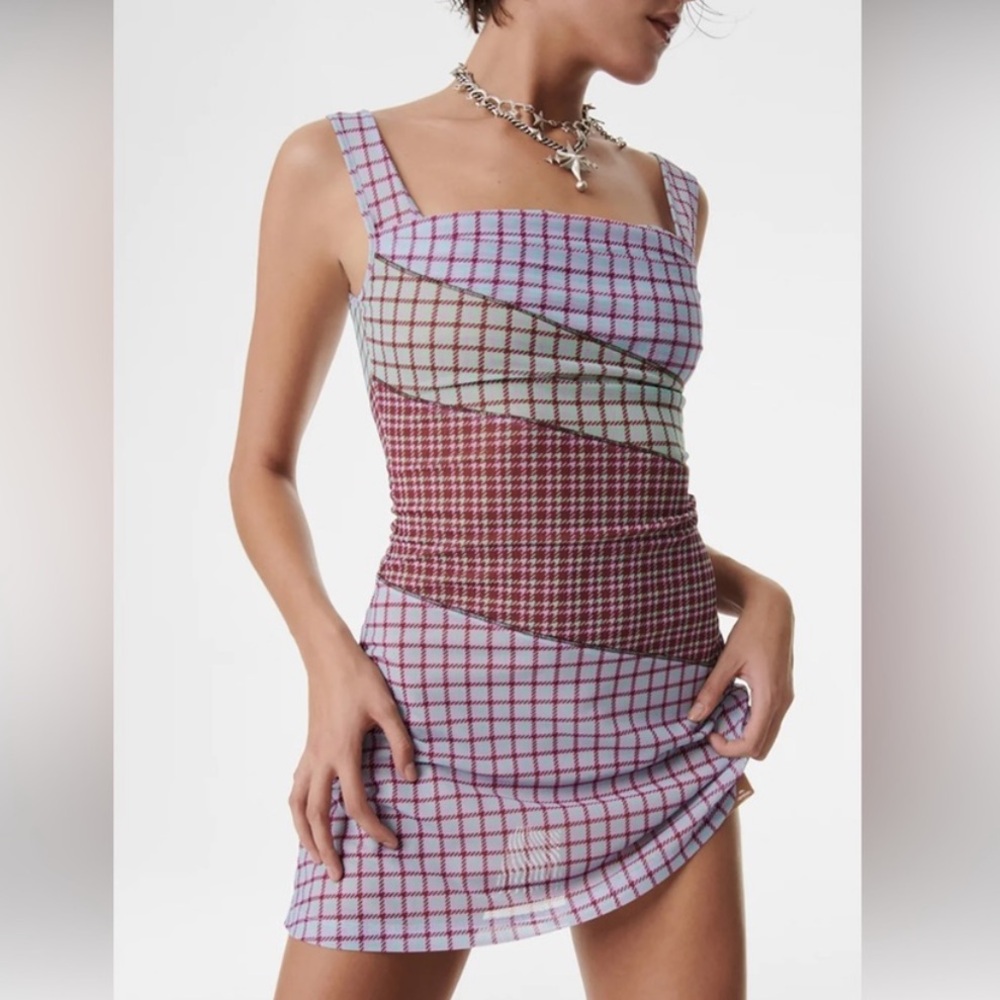 NWT Miaou Ginger Dress in Bristol Plaid